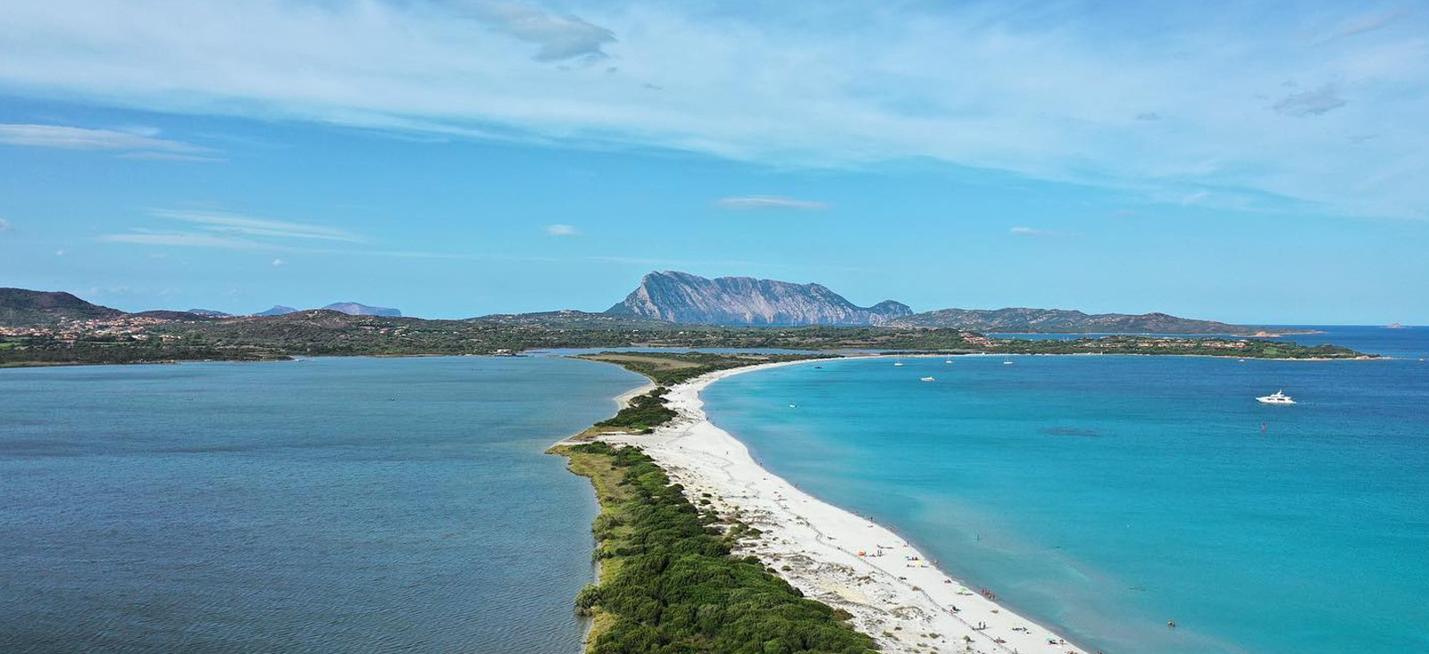 La Cinta beach with Tavolara in the background